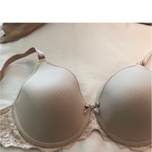34D Chantelle Bra in beige/nude.